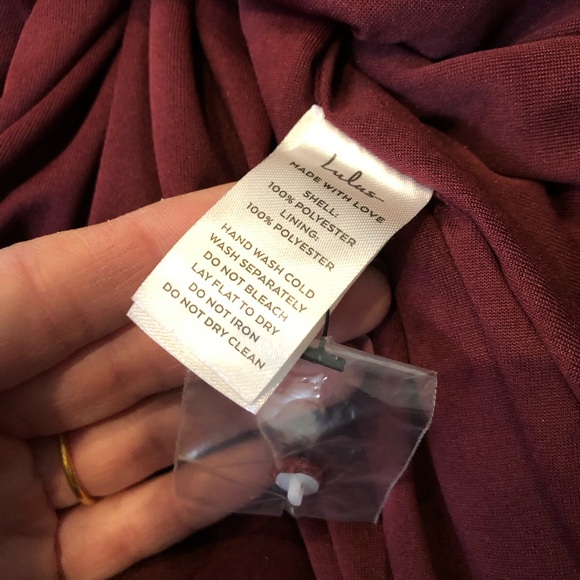 Lulu's NWT XL burgundy long sleeve maxi wrap dress style AD1949 - Picture 5 of 9